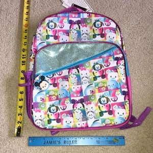 Disney Tsum Tsum Colorful Cartoon Character Backpack NWT
